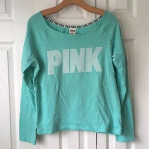 Victoria’s Secret Pink Mint long sleeve sweatshirt